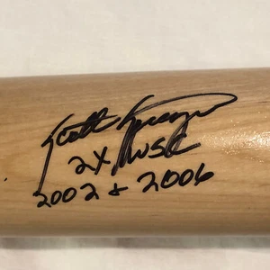 Scott Spezio AUTOGRAPHED SIGNED BIG STICK BAT 2x WS Champs Cardinals Angels - Picture 1 of 3
