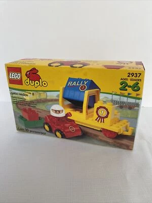 LEGO Duplo 2937 Cargo Wagon NIB Sealed Box Freight Train Flat Car Race Container - Image 1 of 4