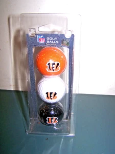 NFL CINCINNATI BENGALS 3ER-PACK GOLFBÄLLE NEU IN VERPACKUNG MIT NOS - Bild 1 von 2