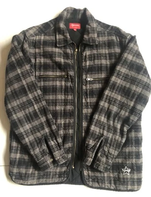 Supreme Quilted Plaid Zip Up Shirt/Jacket - Image 1 of 4
