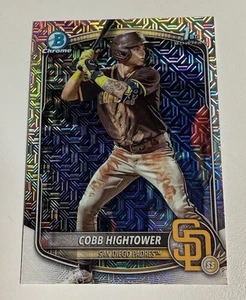 2025 Bowman Mega Box COBB HIGHTOWER Chrome Mojo Refractor 1st Card Padres - Picture 1 of 2