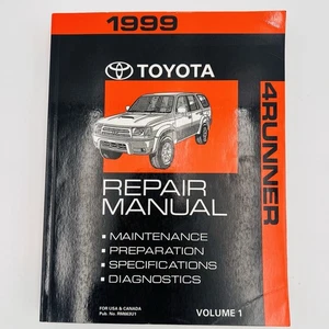 1999 Toyota 4Runner Maintenance Shop Service Repair Manual Volume 1 - Picture 1 of 6