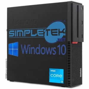 Computer Lenovo Thinkcentre M800 SFF i3 Win 10 RAM 8GB SSD 240 GB Serial - Picture 1 of 5