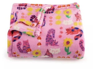 The Big One Throw - Manta de felpa de gran tamaño Pink Cats 5’x6’ - Imagen 1 de 1