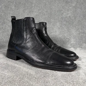 Cole Haan Herren Schwarz Leder Chelsea Stiefel Elegant Stiefeletten Größe 10,5M - Bild 1 von 11