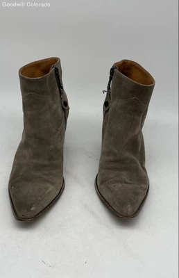 Rag & Bone Gray Leather Booties Women's 37 - Image 1 of 4