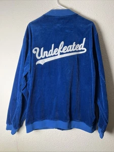 Undefeated Blue Corduroy Baseball Jacket Size XL - Picture 1 of 3