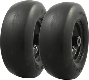2pk Flat Free Tires For Toro Timecutter 4225 42” Cub Cadet RTZ50 XP42 ZTR Mower - Picture 1 of 6