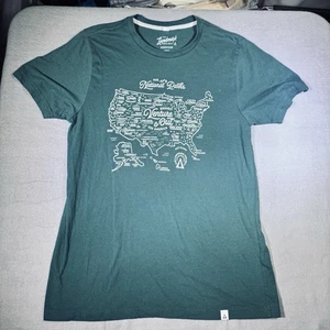 The Landmark Project Herren T-Shirt M grün Nationalparks Map Venture Out - Bild 1 von 5