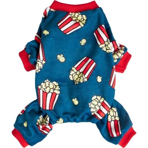 Fitwarmer Popcorn lustiger Fleece Hunde Schlafanzug für kleine Hunde - Größe L - Bild 1 von 4