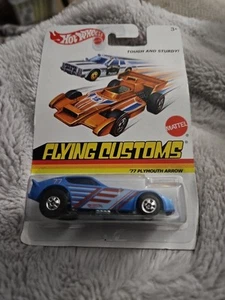 Hot Wheels FLYING CUSTOMS 2013 - 1977 PLYMOUTH ARROW - Blackwalls, METAL Base - Picture 1 of 5