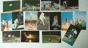 15 x ORIGINAL 1960s/70s MERCURY &  APOLLO SPACE MISSIONS POST CARDS - Picture 1 of 2