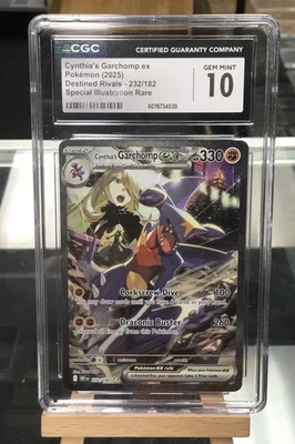 Cynthia's Garchomp ex 232/182 Sv10: Destined Rivals Holo CGC 10 GEM MT - Image 1 of 2