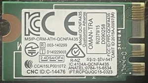 Carte double bande sans fil Bluetooth 4.1 Qualcomm Atheros QCNFA435 802.11 AC NGFF/M - Photo 1/2