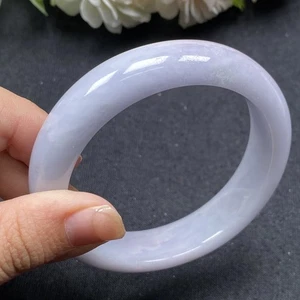Natural Certified A Burma jadeite jade stone Pink Bangle diameter 58mm Bangle - Picture 1 of 7