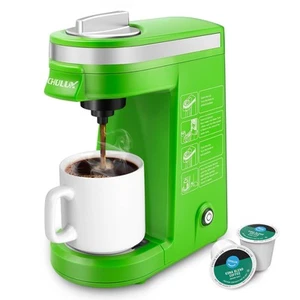 CHULUX Single Serve Coffee Maker with Removable Drip Tray,Green - Picture 1 of 6