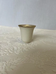 Vintage Lenox Demitasse Insert, White w Gold Tone Rim #86 Bell Shape - Picture 1 of 7