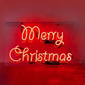 Merry Christmas Neon Sign Light Home Room Wall Hanging Nightlight Gift 24"x20" - Picture 1 of 1