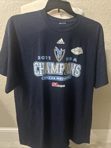 adidas Dallas Mavericks 2011 Champions Tee T-Shirt Mens Short Sleeve Blue SZ XL - Picture 1 of 2