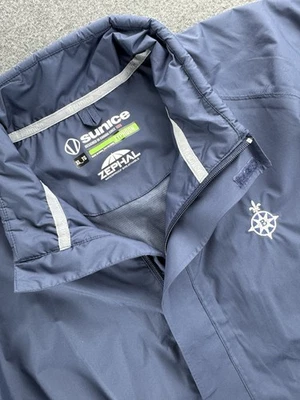 Chaqueta Sunice Para Hombre Talla XL Azul Blanco Zephal Typhoon Golf Cremallera Completa Abrigo Relajado Foto 1 de 4