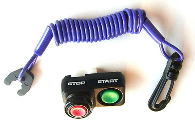 Interruptor de apagado Kawasaki Jetski 750SX 750SXI 800SXR con actualización de cordón nuevo OEM Foto 1 de 2