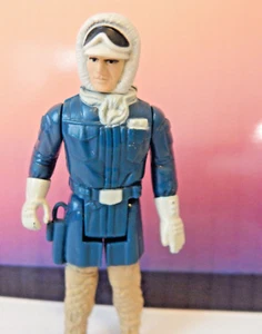 Vintage Star Wars HOTH HAN SOLO Action Figure 1980 Kenner 3.75” w collector case - Picture 1 of 5