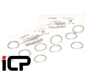 10 x GENUINE Sump Plug Washers Fits Subaru Impreza Forester Legacy 11126AA000 - Picture 1 of 1
