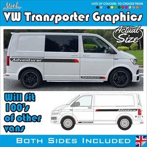 SWB VW Transporter Camper MOTORHOME Stripes Decals Stickers Van Graphics 309 - Picture 1 of 4
