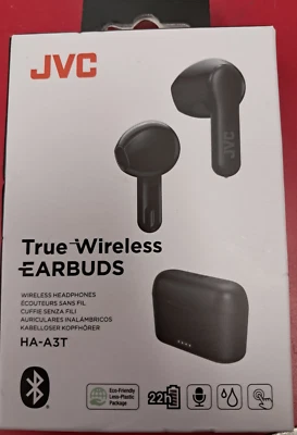 JVC True Wireless Earbuds Wireless Headphones (HA-A3T) - Black - Image 1 of 4