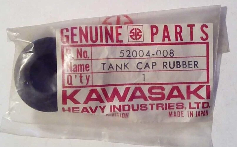 Nuevo de Lote Antiguo Kawasaki KV75 MT1 1976 KV75 1974 MT1B Tapa Tanque de Aceite Goma 52004-008 NUEVO OEM Foto 1 de 1