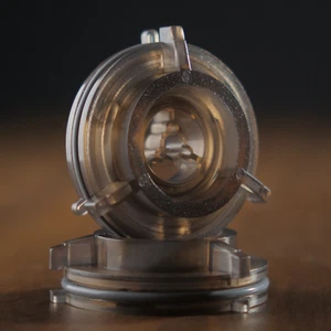New A Pair Of Transparent Nab Hub Adapters For Reel To Reel Tape Recorders - Picture 1 of 9