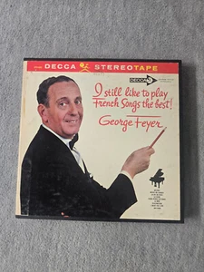 Vintage George Feyer I Still Like To Play French Songs The Best Reel to Reel - Imagen 1 de 3