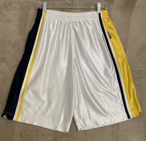 Basketball Shorts Boys Large White Blue Gold Youth Sports Training Athletic - Picture 1 of 13