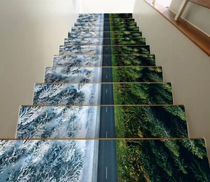 3D Two Seasons G201 Stair Risers Decoration Photo Mural Vinyl Decal Wallpaper E - Bild 1 von 6