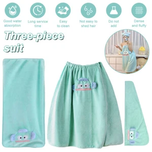 3erKorallenfleece Damen Herren Klettverschluss Saunatuch Wellness aqua-textil - Bild 1 von 15