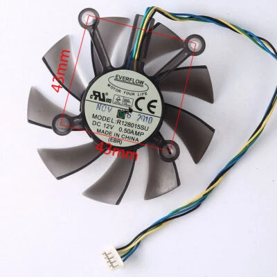 Cooler Fan For ASUS GTS450 550 550Ti R128015SU 75mm Graphics Card 0.50A 4Pin - Image 1 of 2