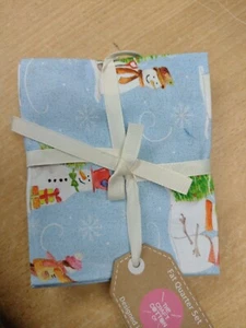 Schneemann, Weihnachtsbaum, traditionelles Fat Quarter Konvolut Baumwolle Quilten  - Bild 1 von 5