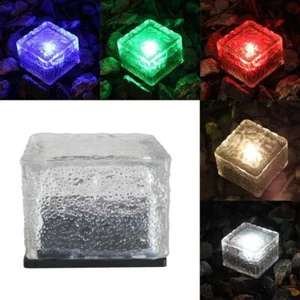 Solar Pflastersteine Wegbeleuchtung Glasbaustein mit Lichtsensor, - Bild 1 von 25