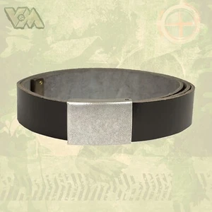 BUNDESWEHR SCHWARZ LEDER GÜRTEL BW KOPPEL HOSENGÜRTEL LEDERKOPPEL NATO SCHWARZ  - Bild 1 von 1