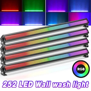 4PCS RGB Wall Wash Light Bar DMX 252 LED Beam DJ Disco Party Stage Washer Lights - Picture 1 of 15