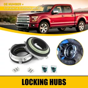 2PCS 4WD Front Hub Lock Locking Actuator Fit 04-15 Ford F150 IWE 4X4 7L1Z3C247A - Picture 1 of 17