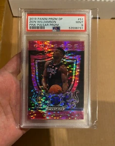 2019 PRIZM DP PINK PULSAR Zion Williamson Rookie Card #51 PSA 9 Clean Psa Case!  - Bild 1 von 3
