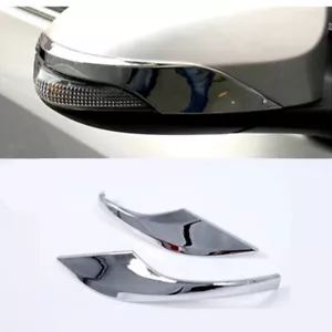 ABS Chrome Side Door Rearview Mirror Strips Trim for Toyota C-HR CHR 2016-2022 - Foto 1 di 3