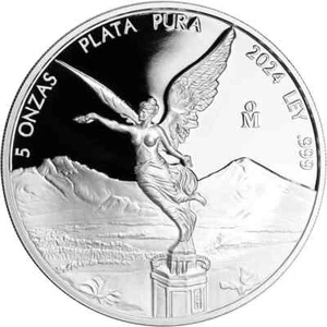 2024 5 oz Mexican Silver Proof Libertad in Capsule - Picture 1 of 2