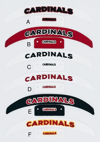 Cardinals MINI Helmet 3D Bumpers, Speed Version Cover