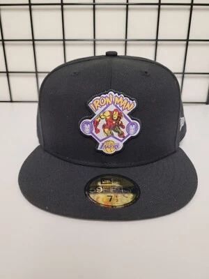 New Era x Marvel Los Angeles Lakers Iron Man 59Fifty Fitted Hat Size 7 1/2 - Image 1 of 4