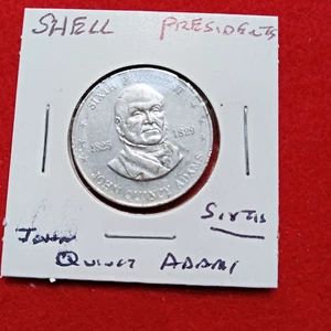 Shell's Mr. PRESIDENT Münzspiel Sechster JOHN QUINCY ADAMS AU/BU - Bild 1 von 2