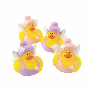 2 1/4" Fairy Rubber Ducks with Wings & Wand – 12 Pc. - Picture 1 of 1