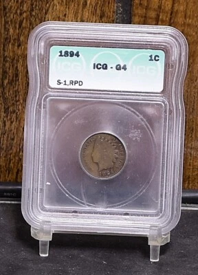 1894 S1 Indian Cent - ICG G4 (#59363-L) - Image 1 of 4