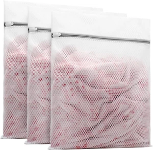 3Pcs Durable Honeycomb Mesh Laundry Bags for Delicates 16 X 20 Inches (3 Large) - Picture 1 of 12